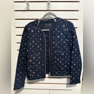 Floral quilted jacket brand new